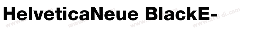 HelveticaNeue BlackE字体转换